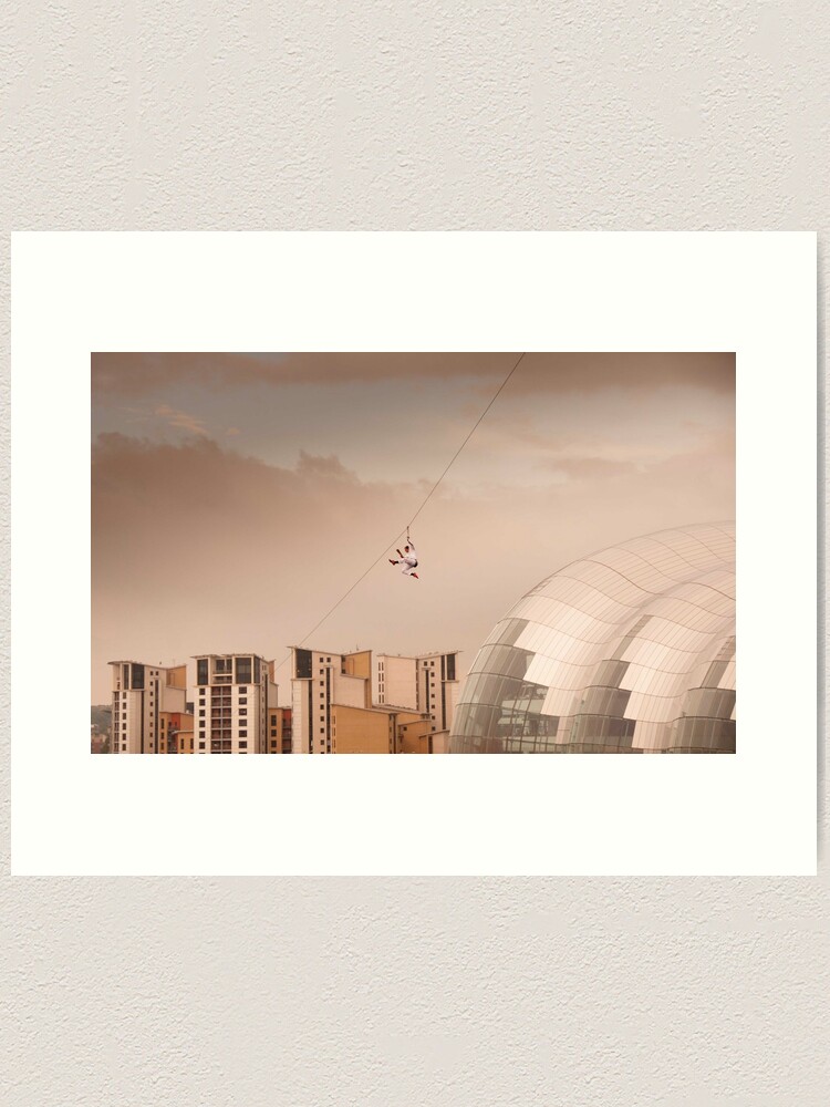 Alternate view of Zip Wire - Bear Grylls Art Print