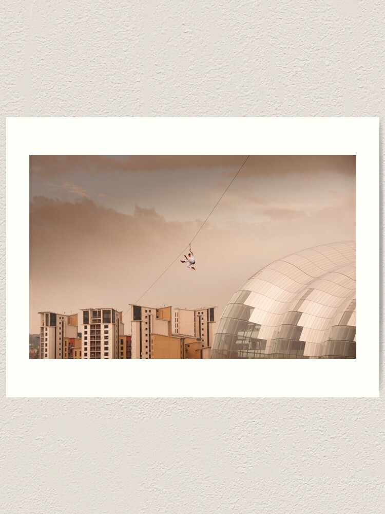 Alternate view of Zip Wire - Bear Grylls Art Print