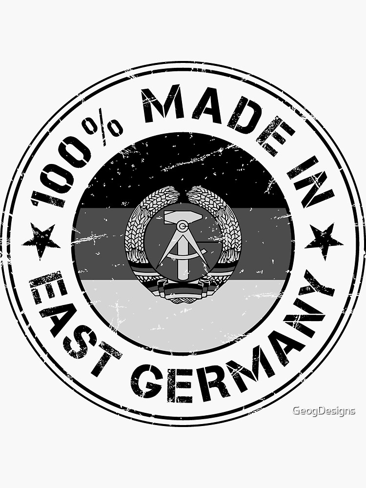 Sticker mit DDR Ostdeutschland Neue Bundesländer Ostberlin von