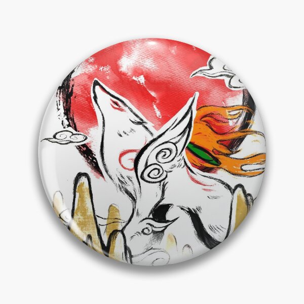 Item preview, Okami Video Game - Beautiful Watercolor Illustration - Wolf God designed and sold by BlancaVidal.