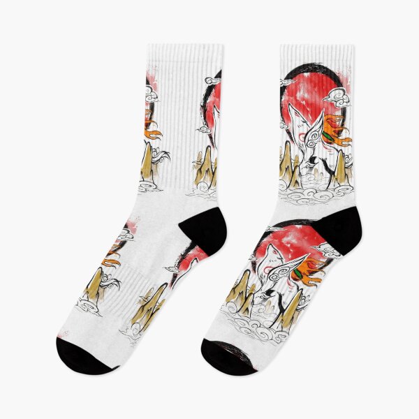 Item preview, Okami Video Game - Beautiful Watercolor Illustration - Wolf God designed and sold by BlancaVidal.
