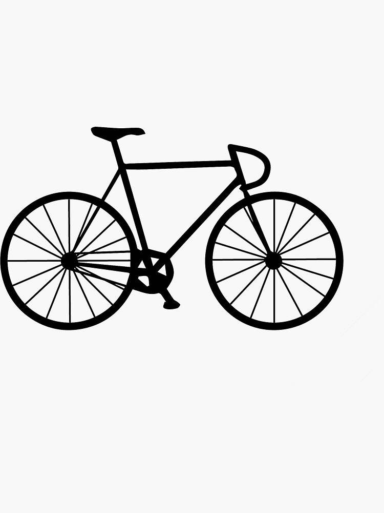 "bicycle" Sticker by dogxdad Redbubble