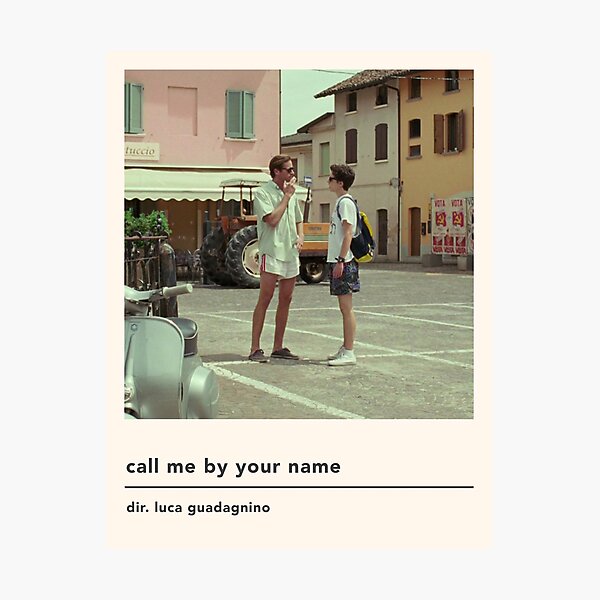 Item preview, minimalist call me by your name poster designed and sold by ☆ .*｡･.