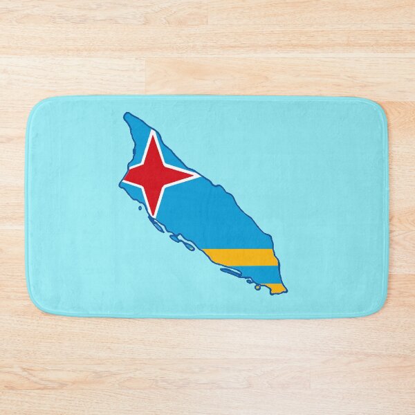 Item preview, Aruba Map with Aruban Flag designed and sold by Havocgirl.
