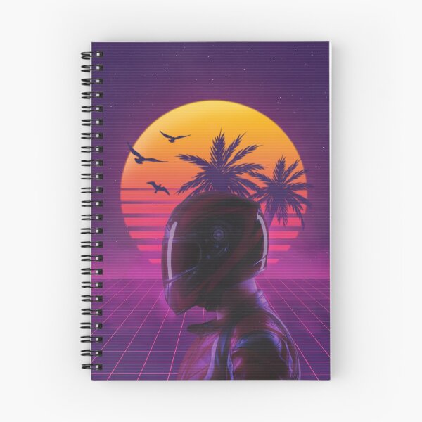 Artikelvorschau, Moto Biker im Synthwave Style 80er VR entworfen und verkauft von artandroam.
