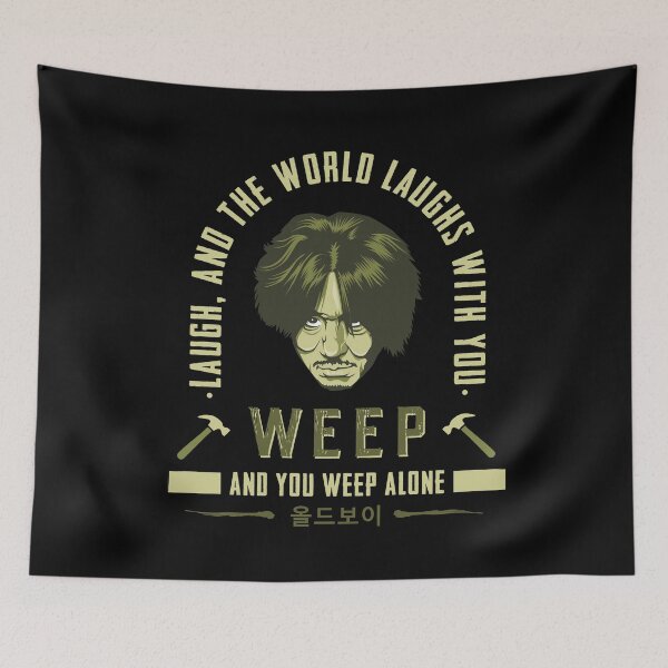 Item preview, Laugh, and the world laughs with you. Weep, and you weep alone. OLD BOY designed and sold by Logoquo.