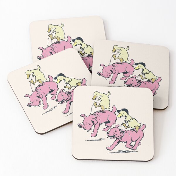 Item preview, Ducks Riding Pink Puppers  designed and sold by noveltiko.