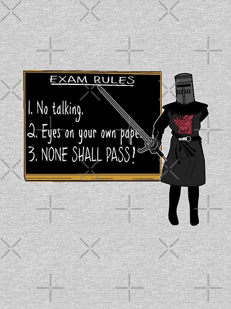 none-shall-pass-t-shirt-by-angrymongo-redbubble