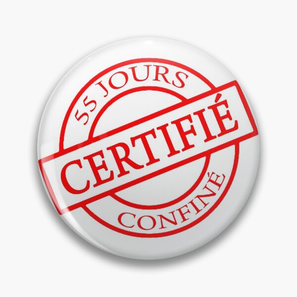 Item preview, 55 days confined & quot; Certified & quot; designed and sold by geograffeur.