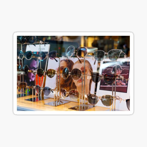 Glasses in Chinatown New York Sticker