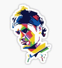 Roger Federer art Sticker