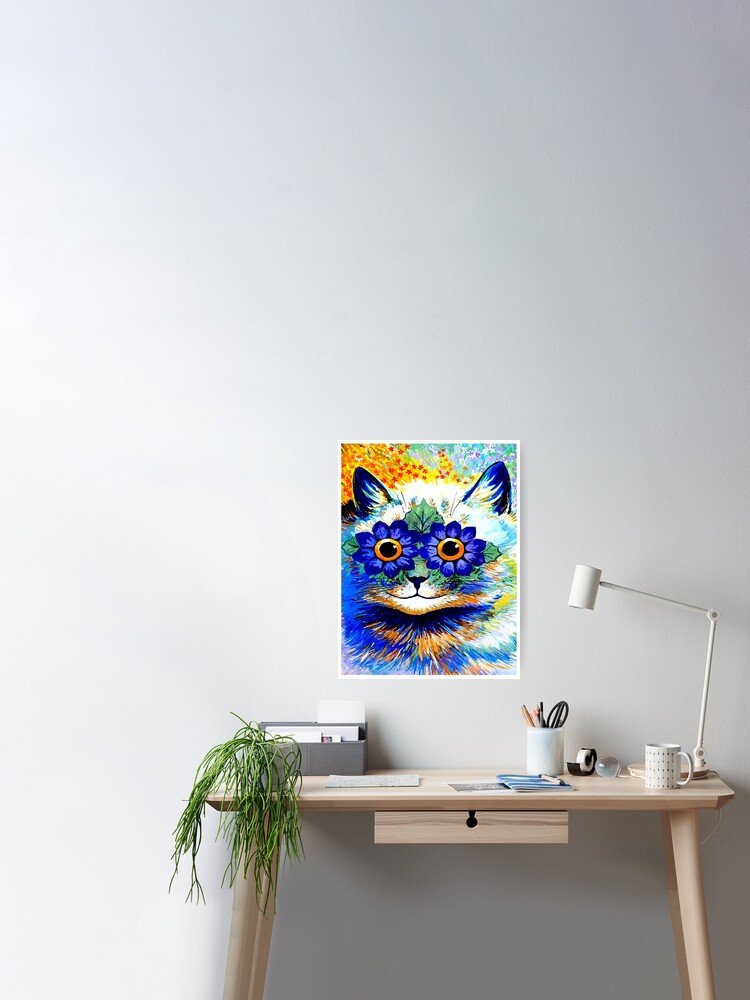 CAT PLAYING A PIANO : Vintage Psychedelic Abstract Louis Wain Print Kids  T-Shirt for Sale by posterbobs