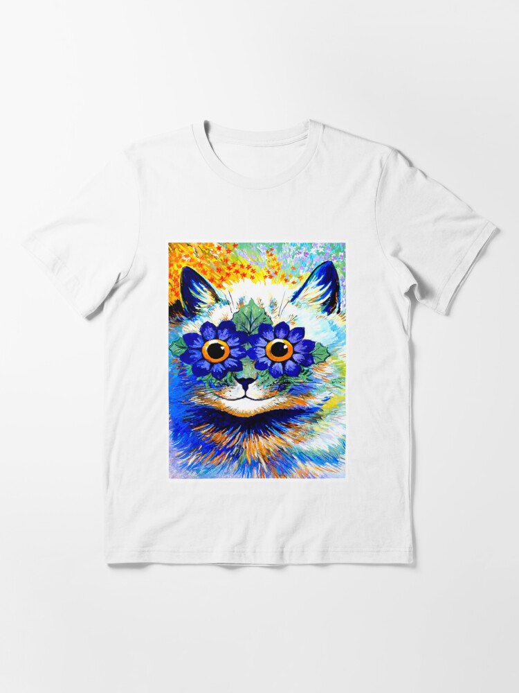 FLOWERED CAT : Vintage Psychedelic Abstract Louis Wain Print Art Board  Print for Sale by posterbobs