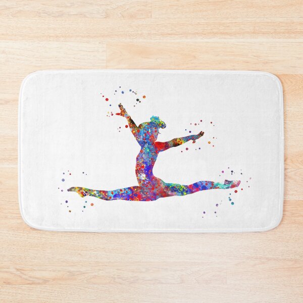 Item preview, Gymnastics girl, watercolor gymnastics designed and sold by Rosaliartbook.