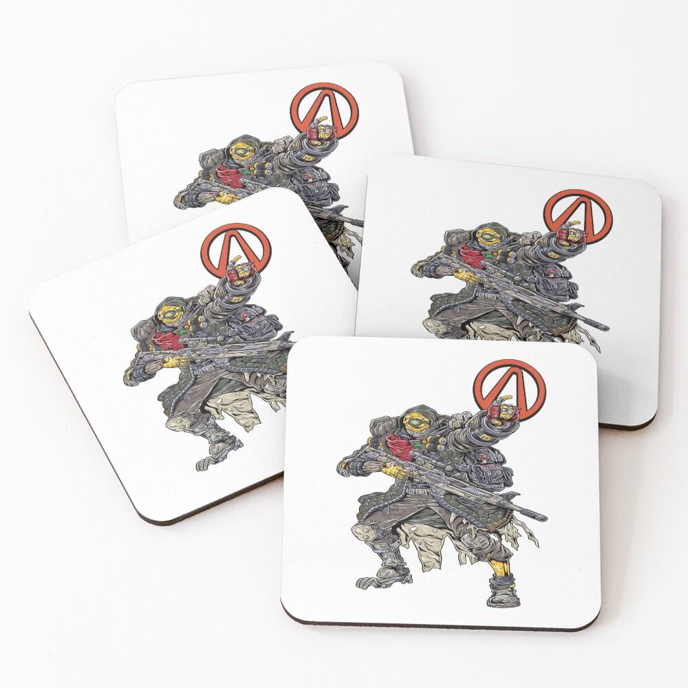 FL4K The Beastmaster Vault Symbol Borderlands 3 Rakk Attack! Coasters (Set of 4)