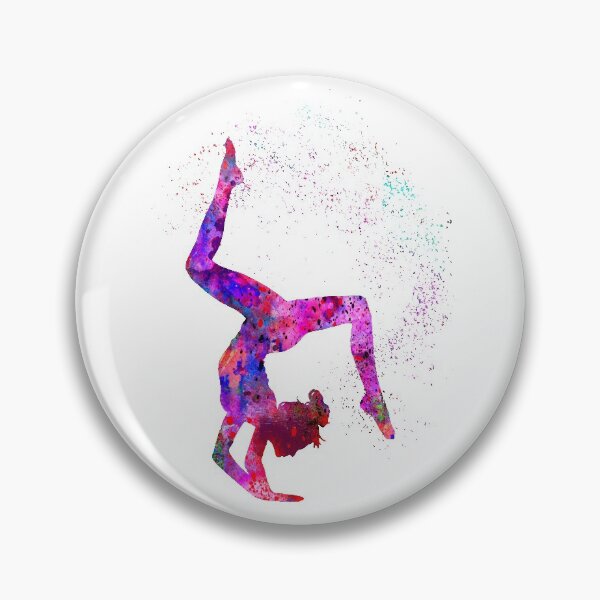 Item preview, Gymnastics girl, watercolor gymnastics, teen gift designed and sold by Rosaliartbook.