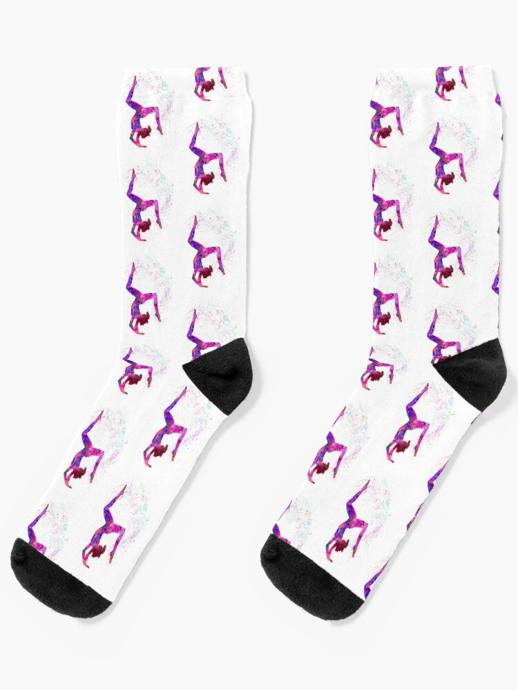 Printed gymnastics socks 