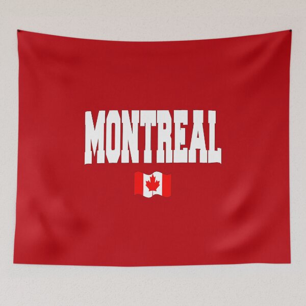 Item preview, Montreal with Canadian flag designed and sold by AllShirts21.