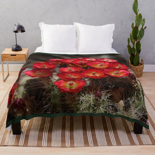 Item preview, Bright Red Cactus Flowers designed and sold by MomentofPercep.