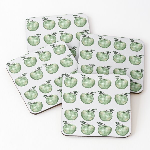 Item preview, Geometric hand drawn seamless pattern with green apples. designed and sold by NataPrando.