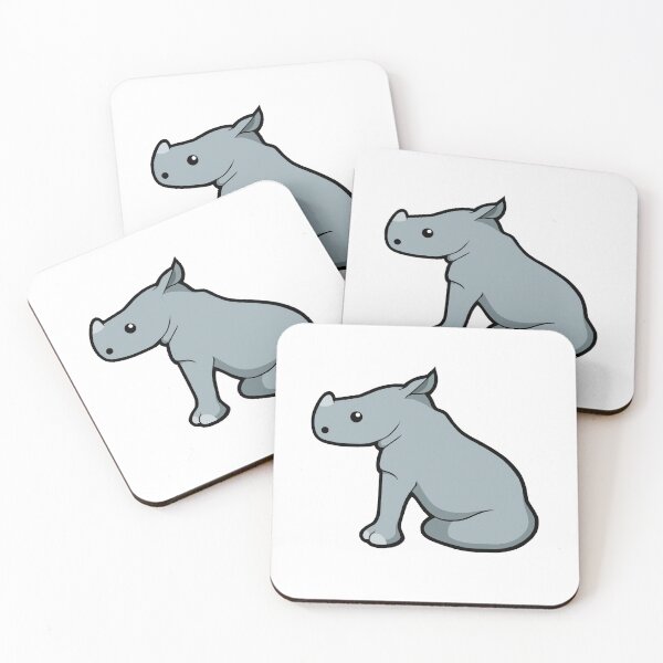 Item preview, Lindo bebé rinoceronte designed and sold by GoldenArchelon.