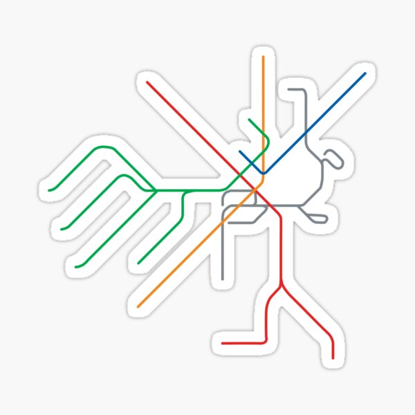 Boston T Train Map Sticker