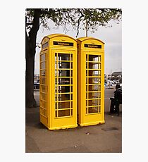 Telephone Yellow! Photographic Print