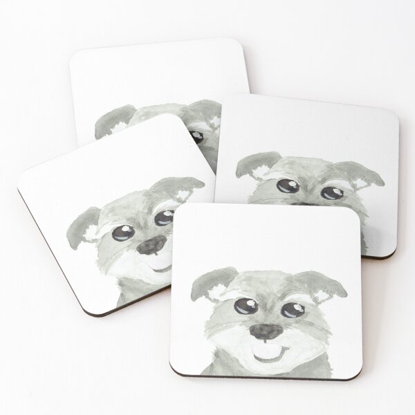 Artikelvorschau, Aquarell Mini Schnauzer entworfen und verkauft von NoLongerSlaves.