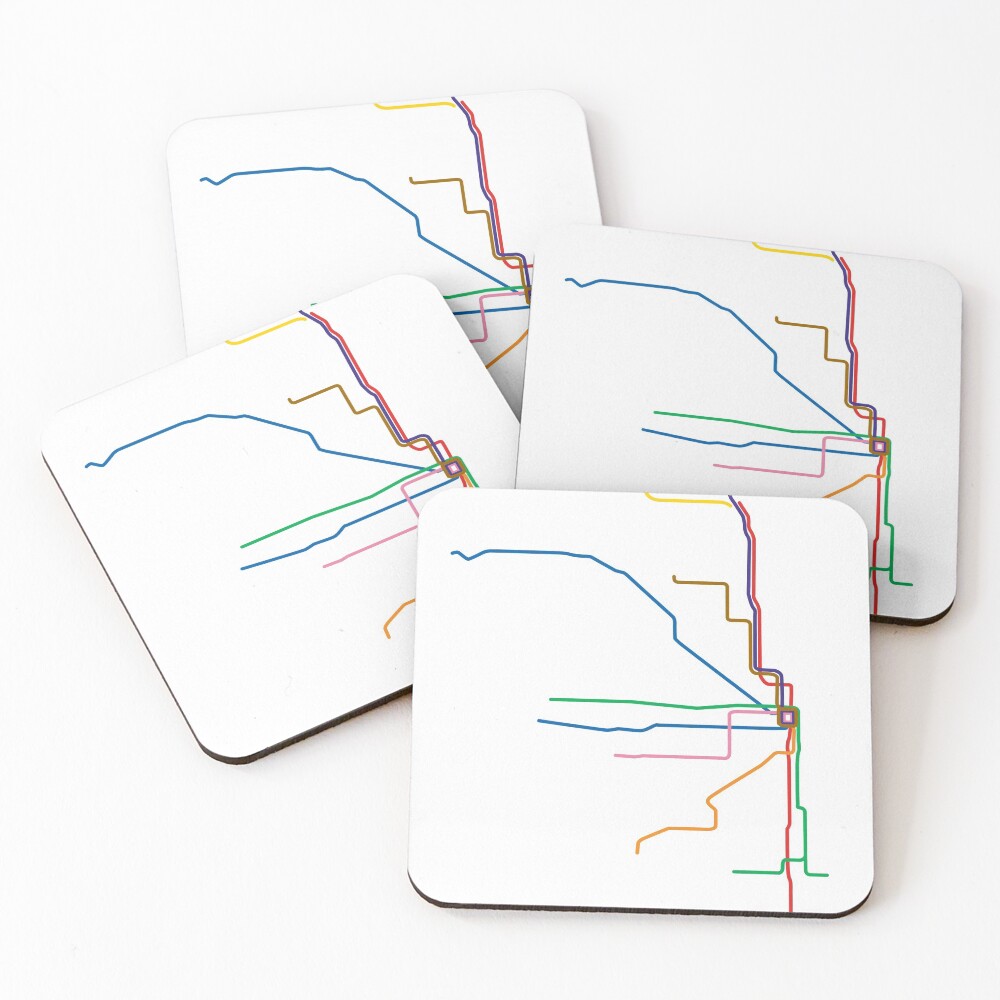 Item preview, Coasters (Set of 4) designed and sold by ModernMap.