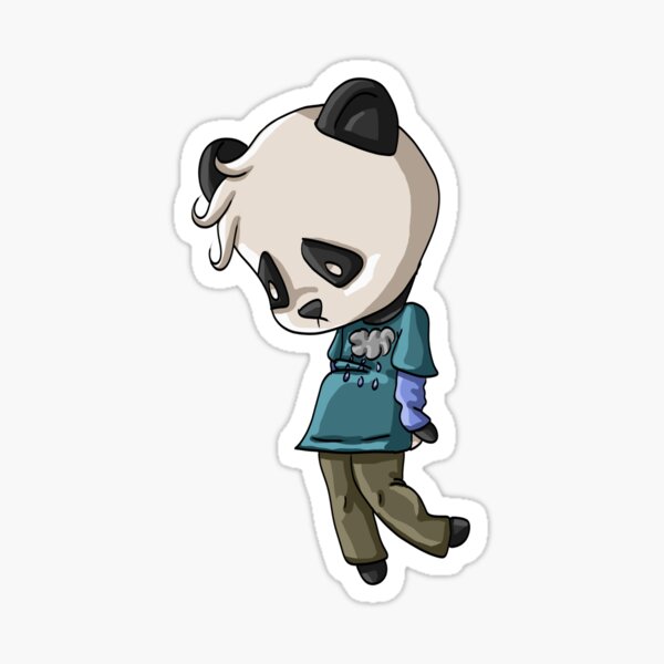 Animal Folk: Sammy the Sad Panda Sticker