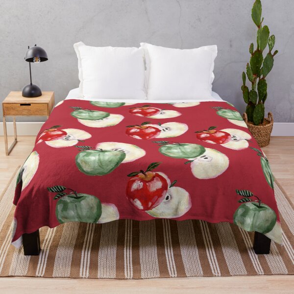 Item preview, Hand drawn seamless pattern with green, red apples and slices of apples. designed and sold by NataPrando.