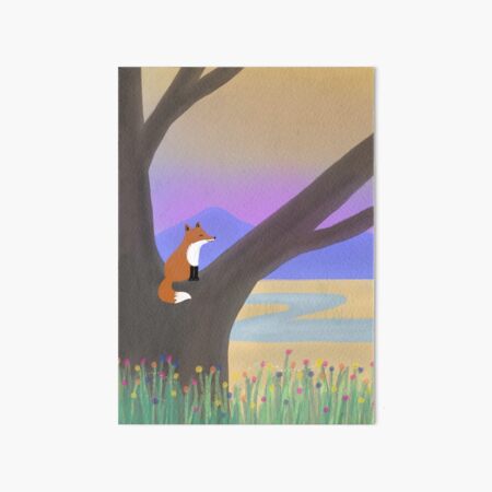 Foxy Art Board Print