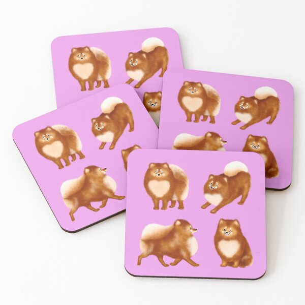 Item preview, Pomeranian Pattern (Lilac Background) designed and sold by illucalliart.