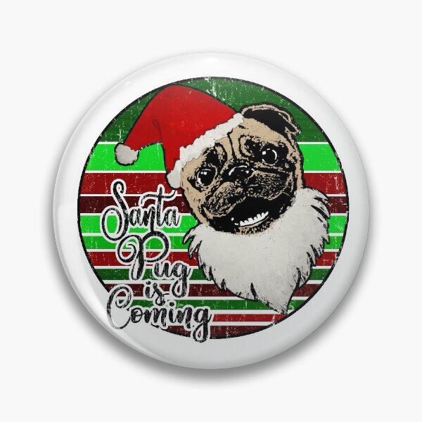Item preview, Christmas Pug Santa designed and sold by RiffXS.