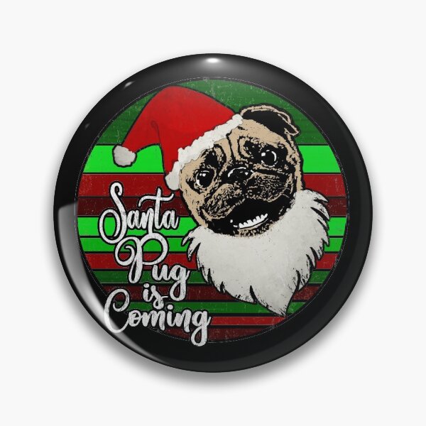 Item preview, Christmas Pug Santa designed and sold by RiffXS.