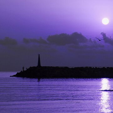 Artwork thumbnail, Rising sun in purple by Mark Bunning