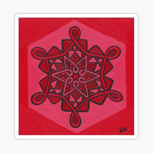 Dottie Red Scale Sticker