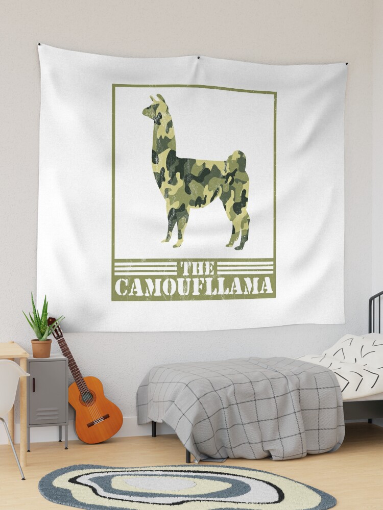 Funny Camoufllama Pun Joke Camouflage Camo Llama Coffee Mug by