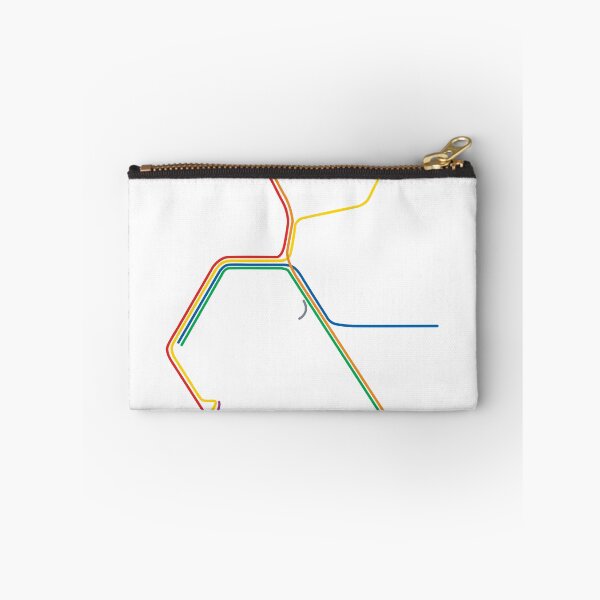 Item preview, San Francisco BART Train Map designed and sold by ModernMap.