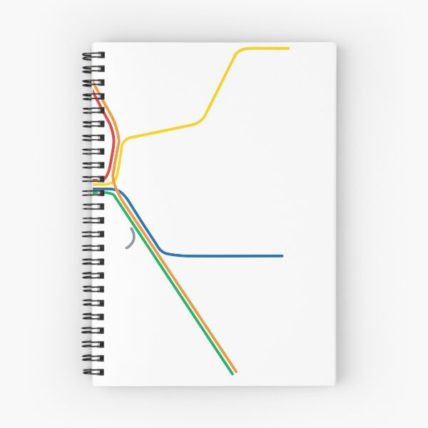 Item preview, San Francisco BART Train Map designed and sold by ModernMap.