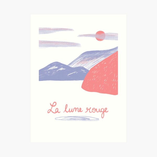 La lune rouge Art Print