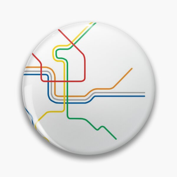 Item preview, Washington DC Metro Train Map designed and sold by ModernMap.