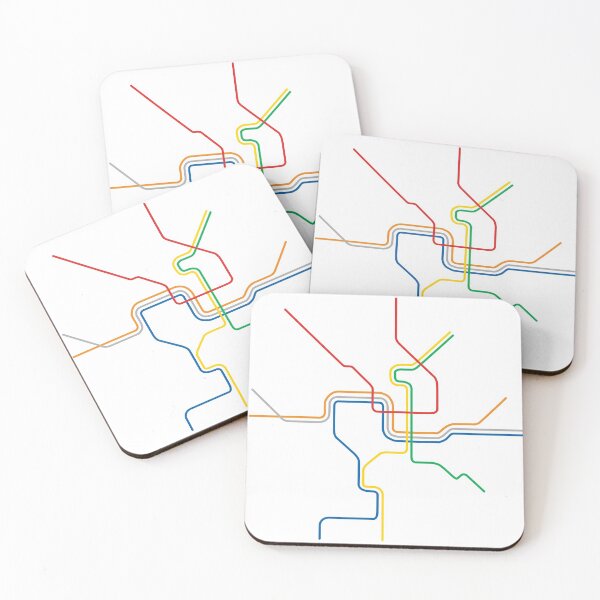 Item preview, Washington DC Metro Train Map designed and sold by ModernMap.