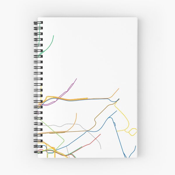 Item preview, New York City Subway Train Map designed and sold by ModernMap.