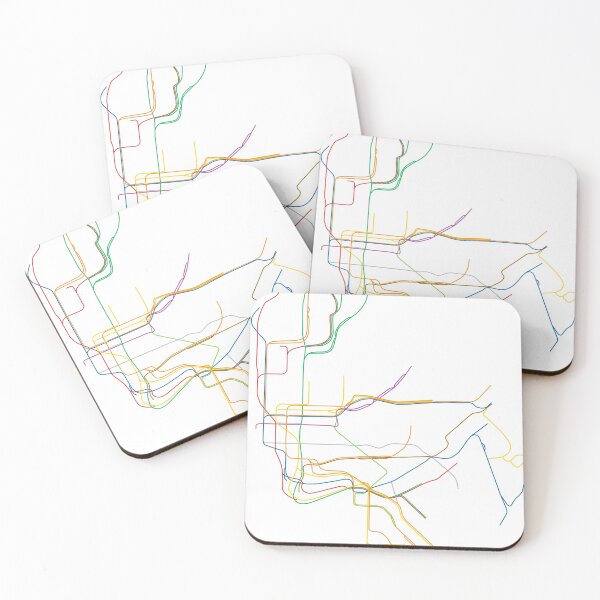Item preview, New York City Subway Train Map designed and sold by ModernMap.