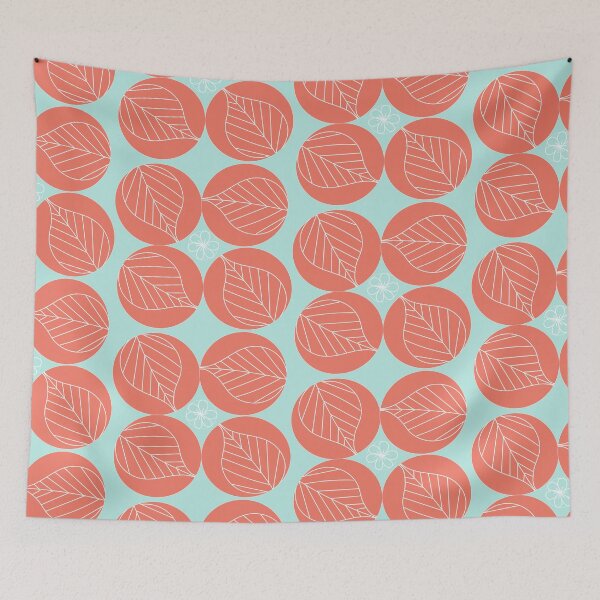 Item preview, new leaf in coral designed and sold by ArtsyEmma2.