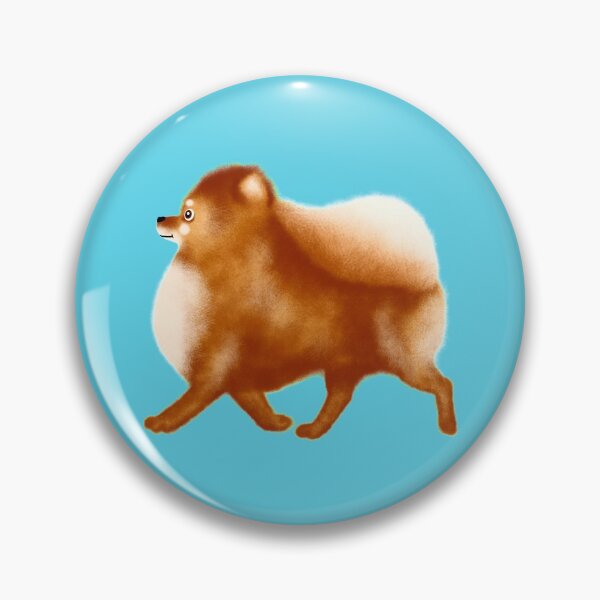 Item preview, Pomeranian Pattern (Blue Background) designed and sold by illucalliart.