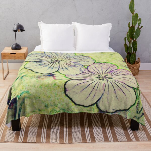 Item preview, Pretty Pencilled Geraniums designed and sold by VikingVisual.