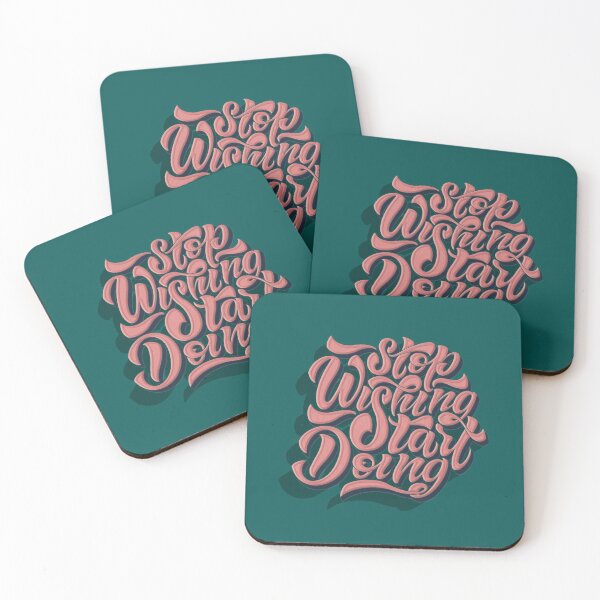 Item preview, Stop wishing start doing.  designed and sold by BananiLettering.