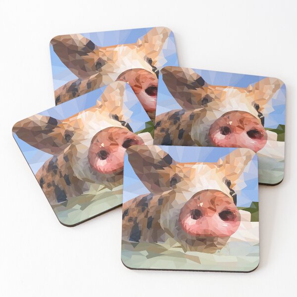 Artikelvorschau, Polygonales Schweinchen entworfen und verkauft von MarlaynaDesigns.